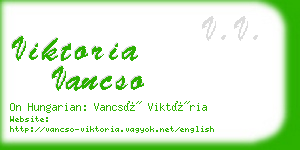 viktoria vancso business card